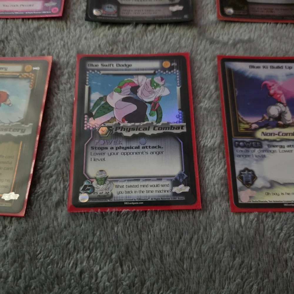 Dragon Ball Z TCG Card Lot 10pc Score Foil Holo Blue Swift Dodge Ki Build Up